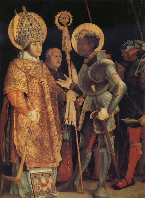 Grunewald, Matthias The Meeting of St Erasmus and St Maurice china oil painting image